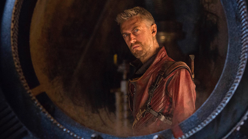 Illustration for article titled Nuevas imágenes del rodaje de Avengers: Endgame revelan que Kraglin estuvo a punto de aparecer en la película